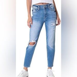 Kancan distressed, light blue jeans Size 7/27